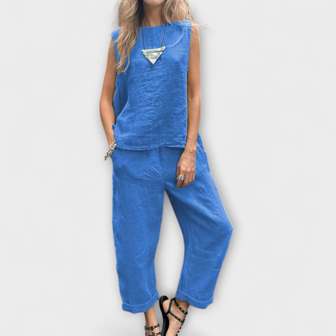 Vibeke – Relaxed cotton and linen outfit