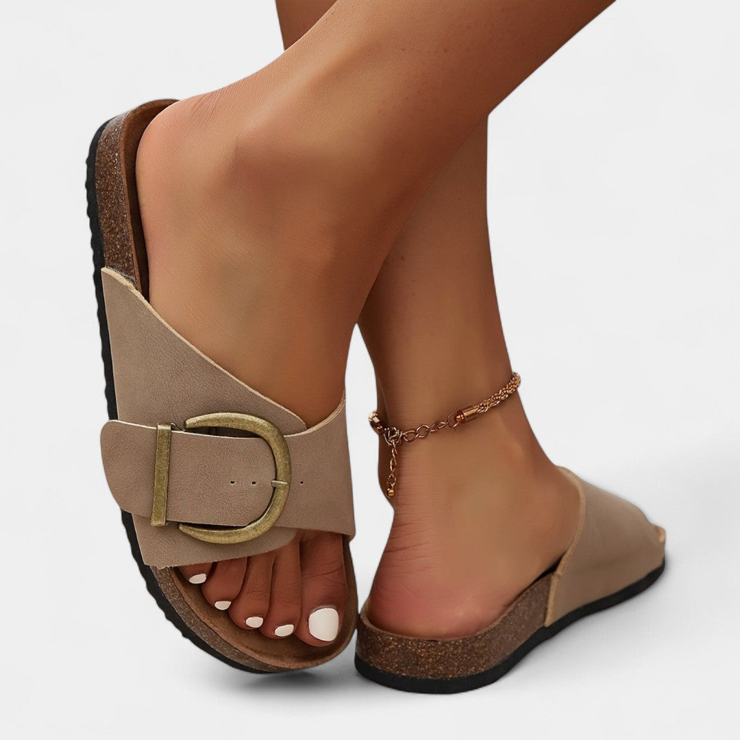 Caoimhe - Stylish Summer Cork Shoes with Buckles