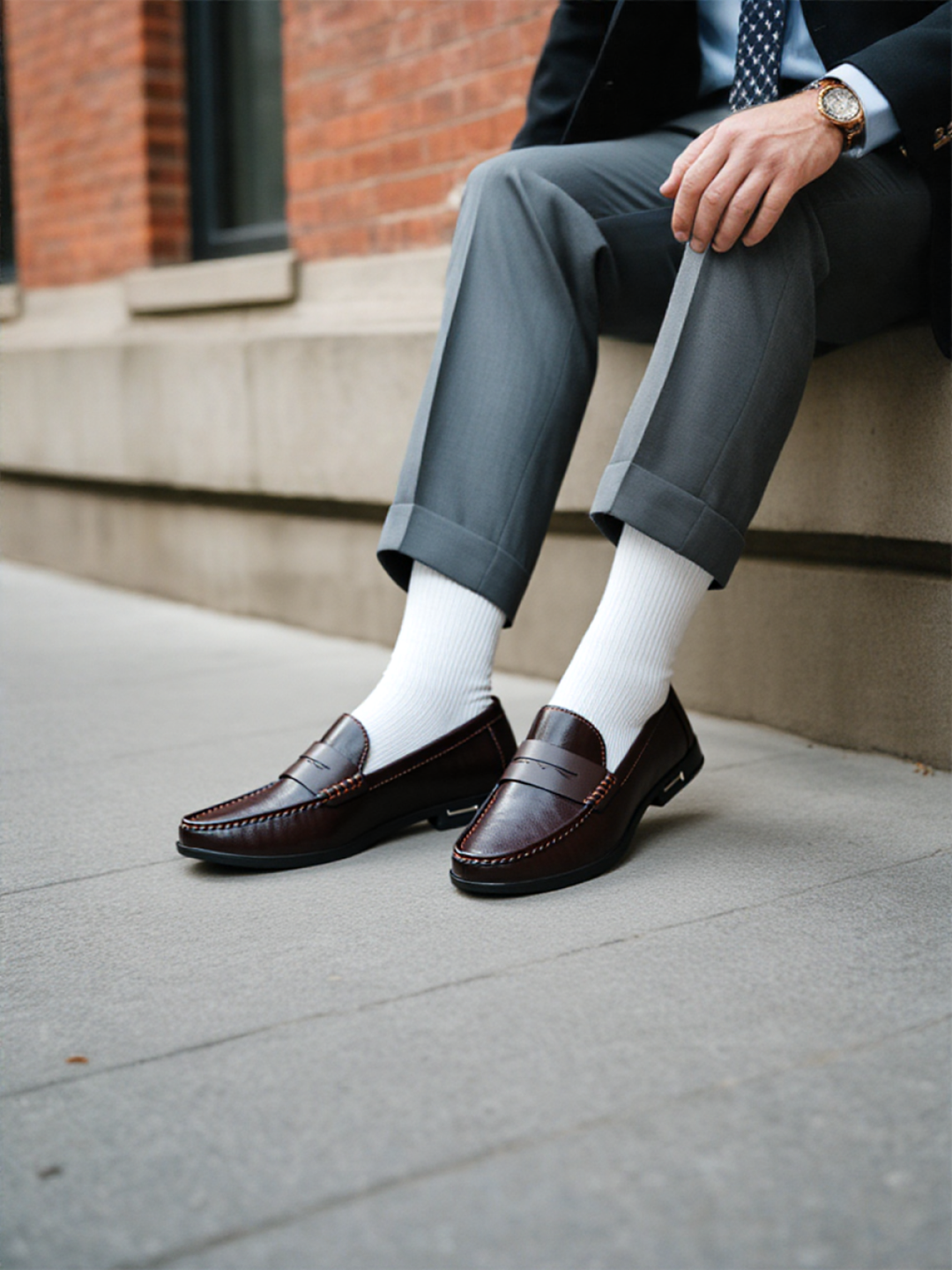 Laurits L Leather loafers for men