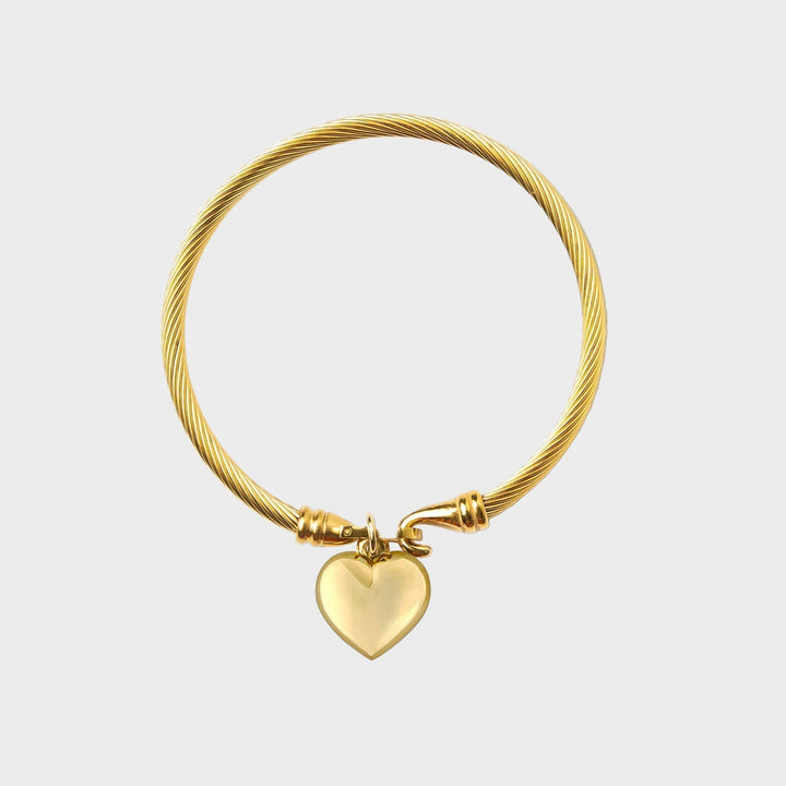 Gold Bracelet with Heart