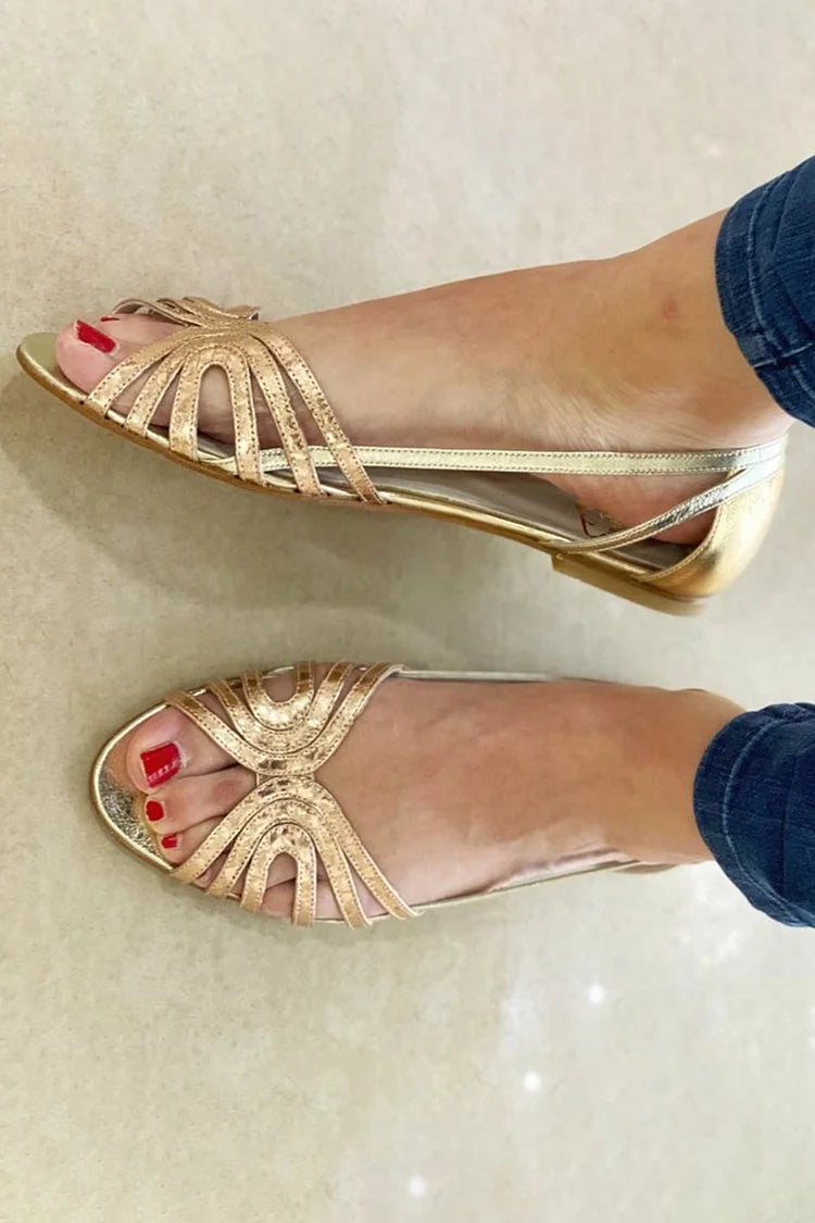 Aoife | Golden Sandals Summer Light