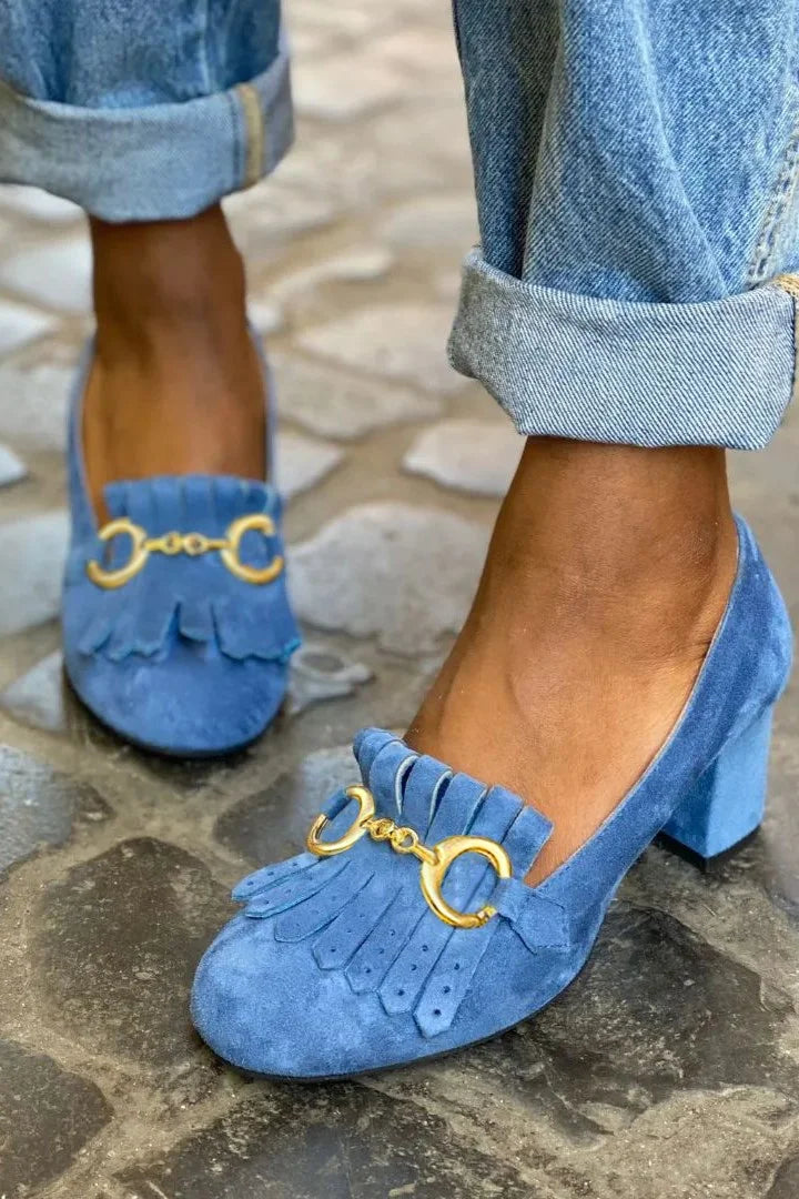 Frida - Heel with gold buckle