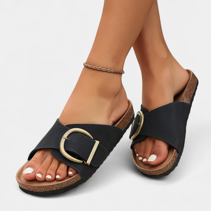Caoimhe - Stylish Summer Cork Shoes with Buckles