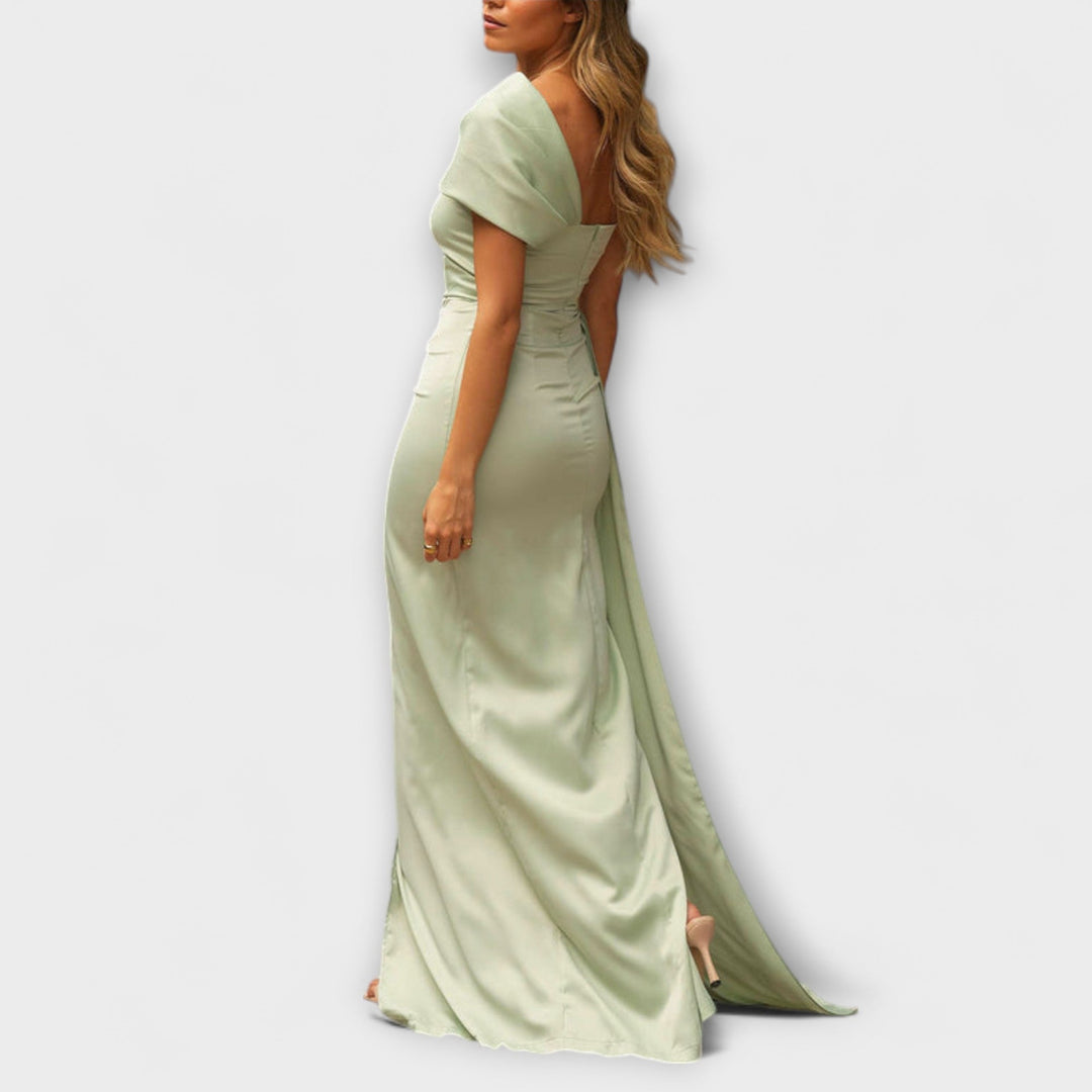 Stylish one-shoulder maxi dress
