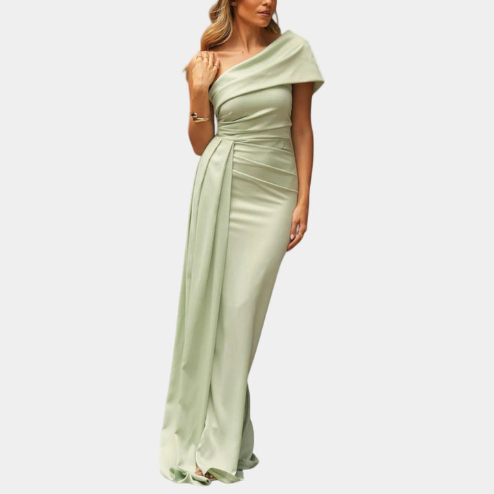Stylish one-shoulder maxi dress