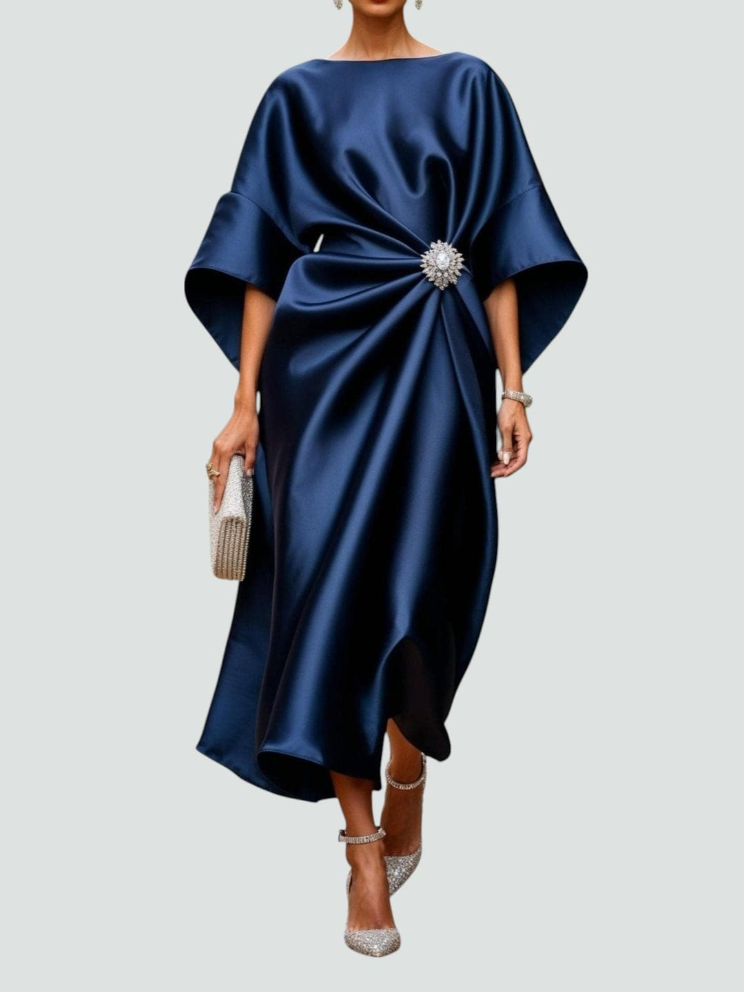 SIOBHÁN | Long Evening Dress with Luxurious Details and Timeless Elegance