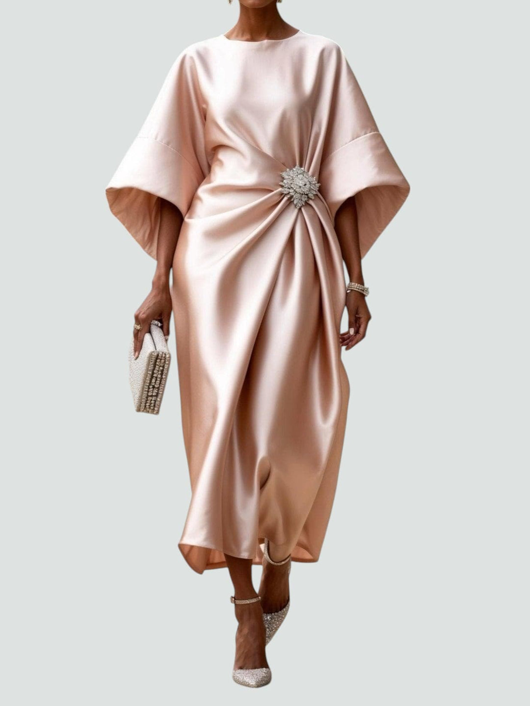 SIOBHÁN | Long Evening Dress with Luxurious Details and Timeless Elegance