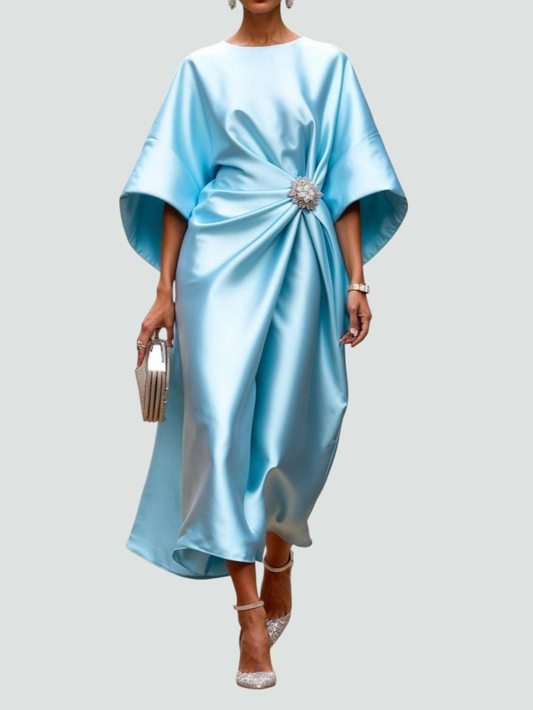 SIOBHÁN | Long Evening Dress with Luxurious Details and Timeless Elegance