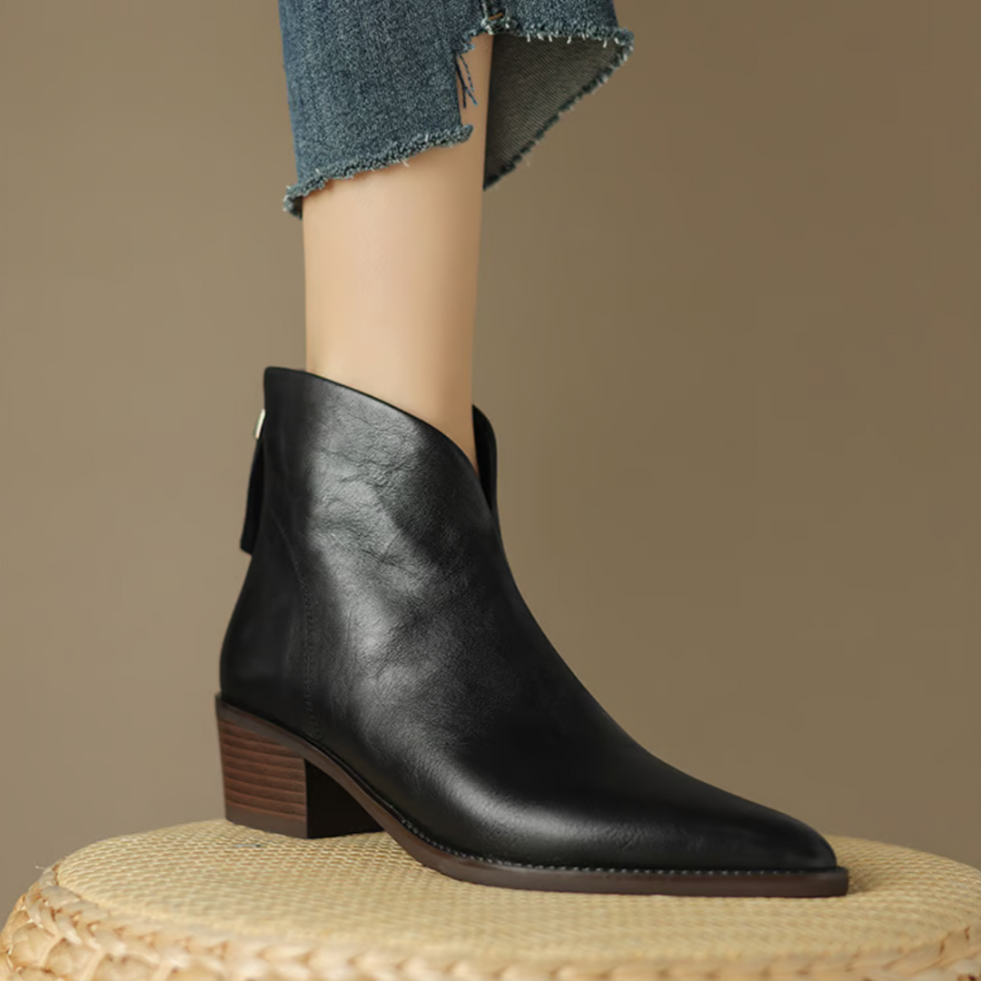 Deirdre - Elegant Ankle Boots with a Low Heel