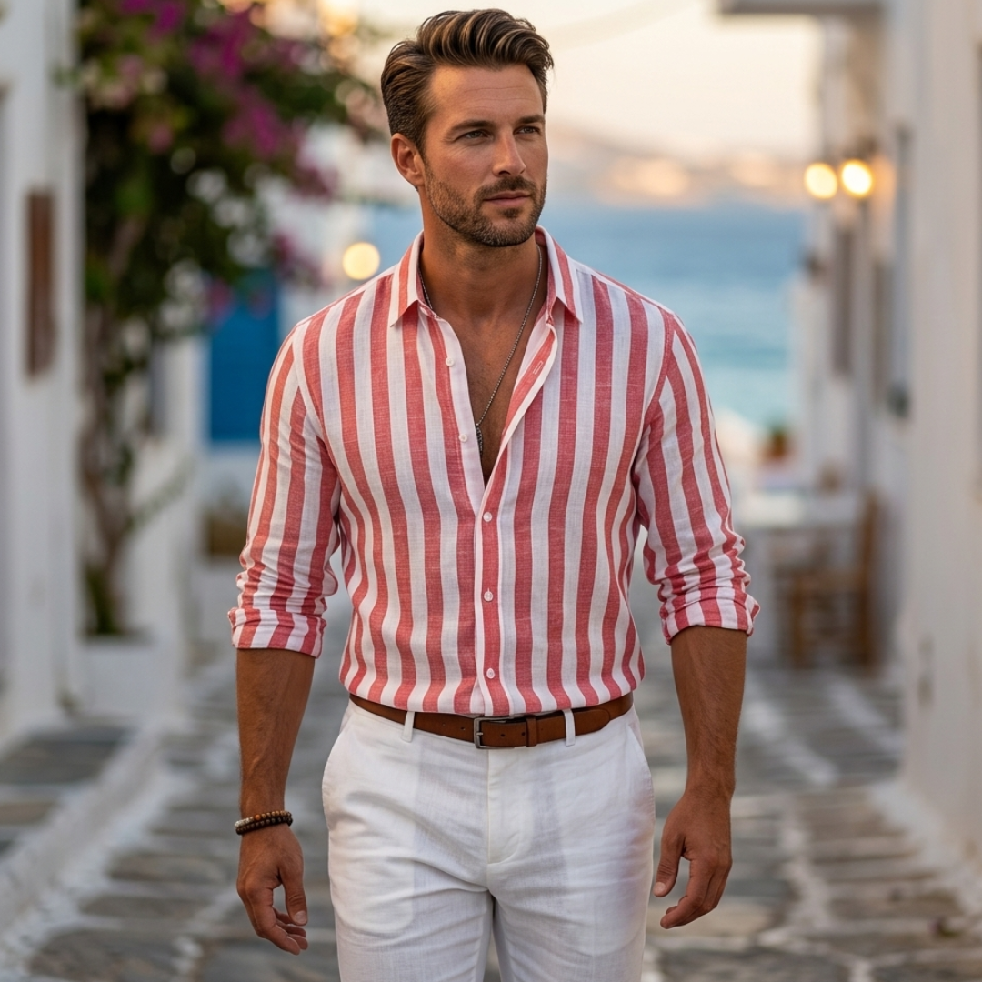 Seán - Striped Shirt