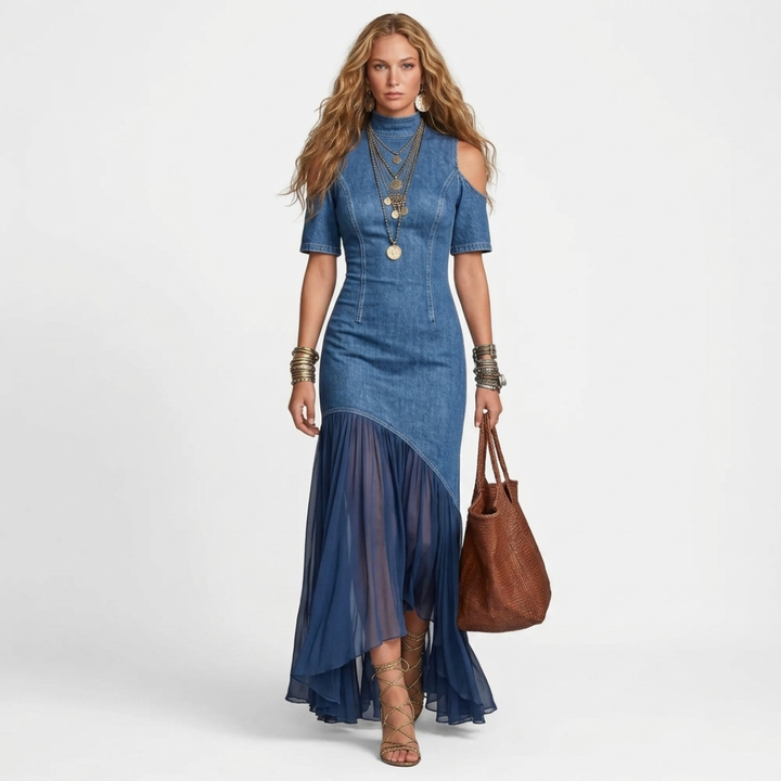 Solvej - Long denim dress