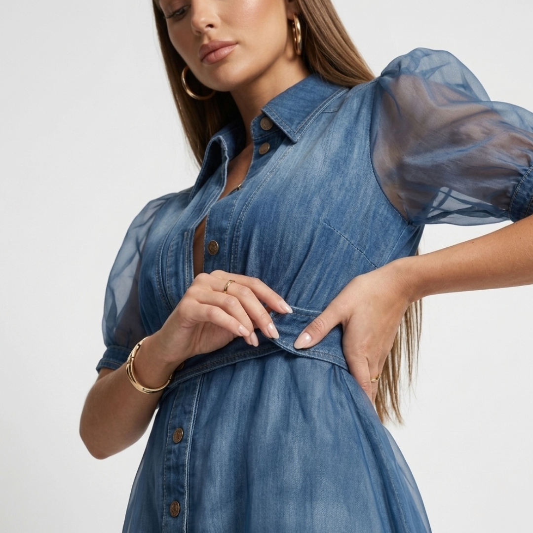 Agnete - Denim Style Dress