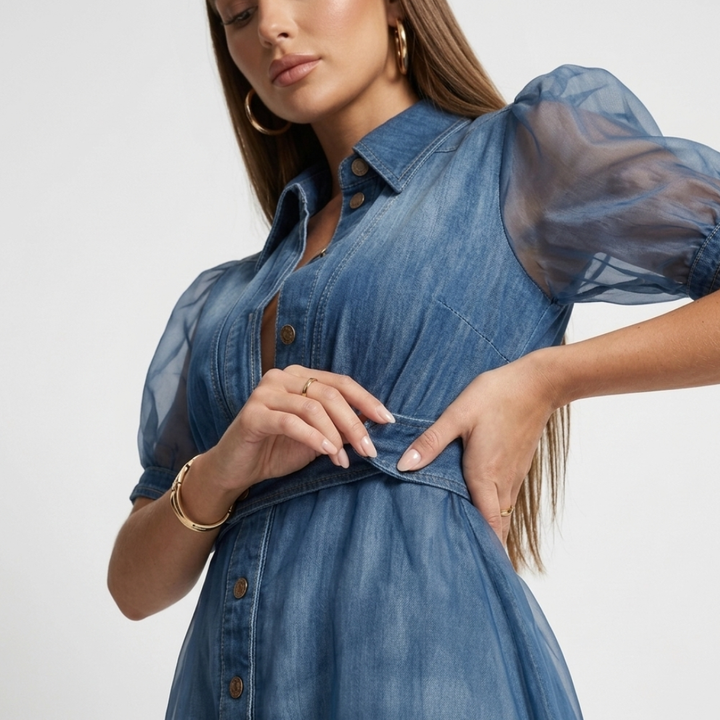 Agnete - Denim Style Dress