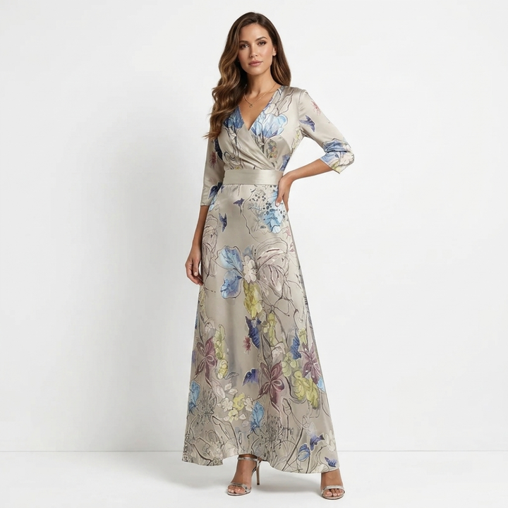 Aoife - Elegant Floral Maxi Dress