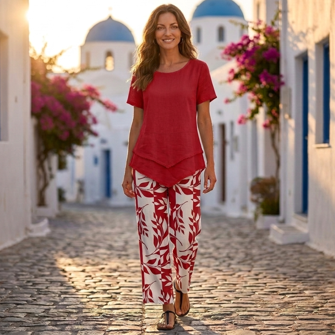 Sinead - Set with Matching Blouse and Trousers