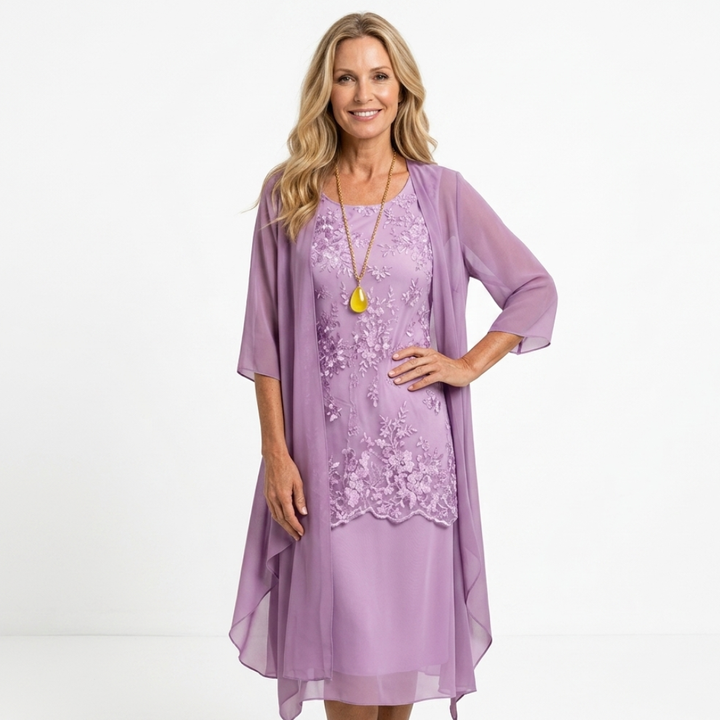 Sadhbh - Two-Piece Chiffon Dress