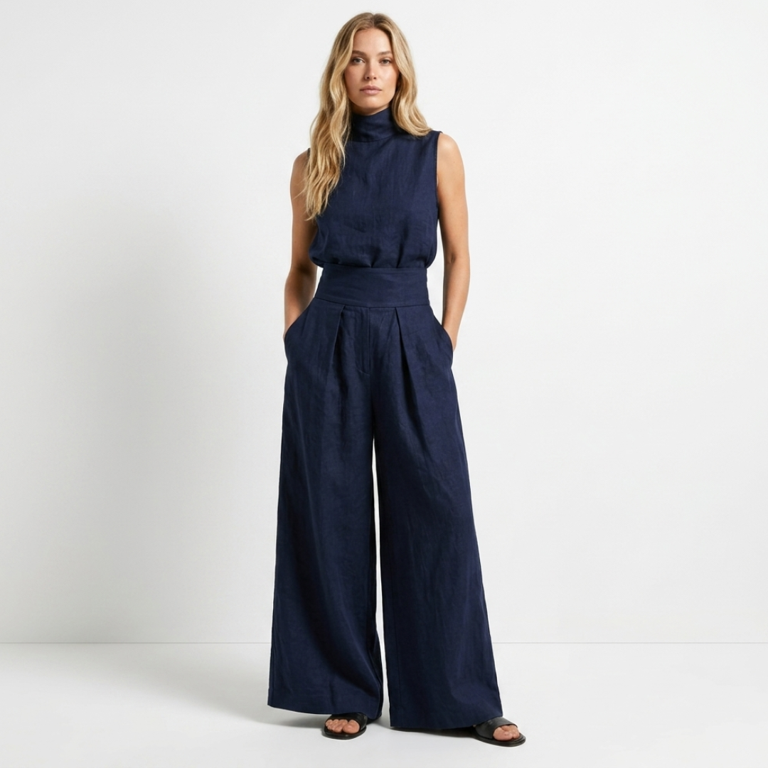 Rosalina - Sleeveless blouse set