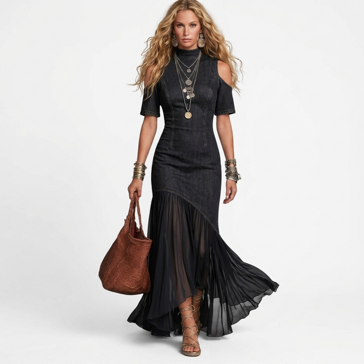 Solvej - Long denim dress