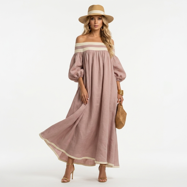 Thea - Long dress with a comfortable cut