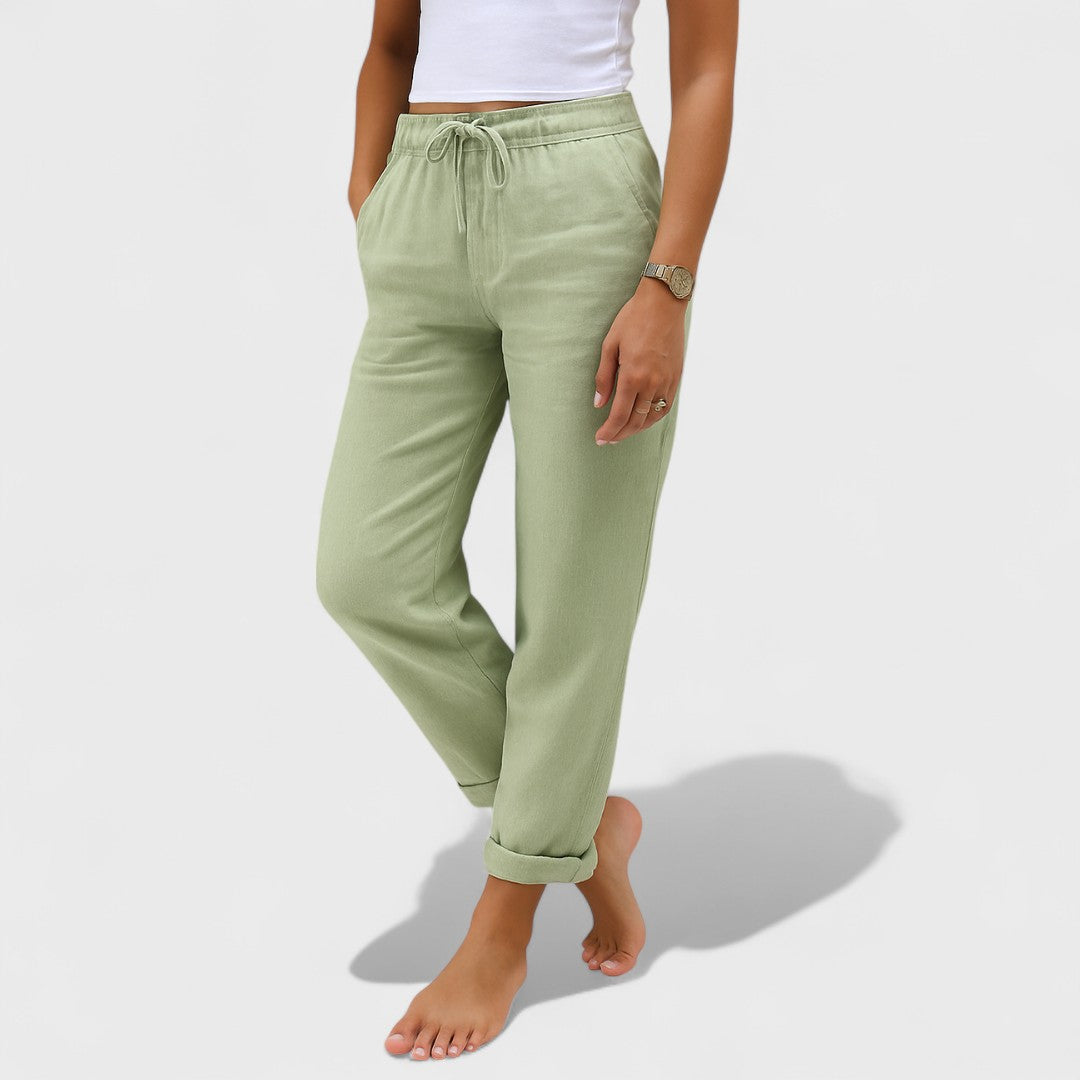 Clíona - Elastic Linen Pants
