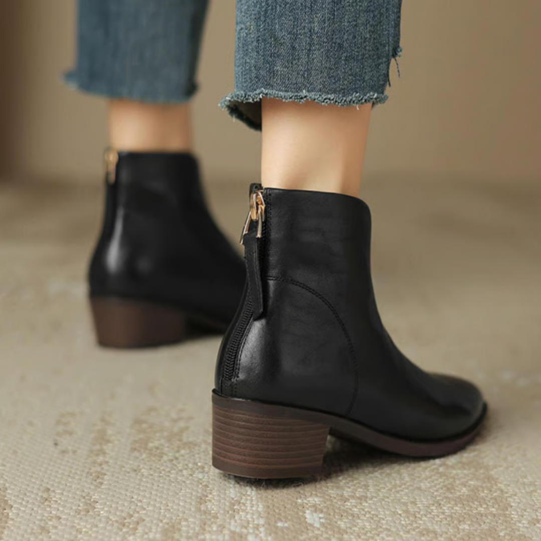 Deirdre - Elegant Ankle Boots with a Low Heel