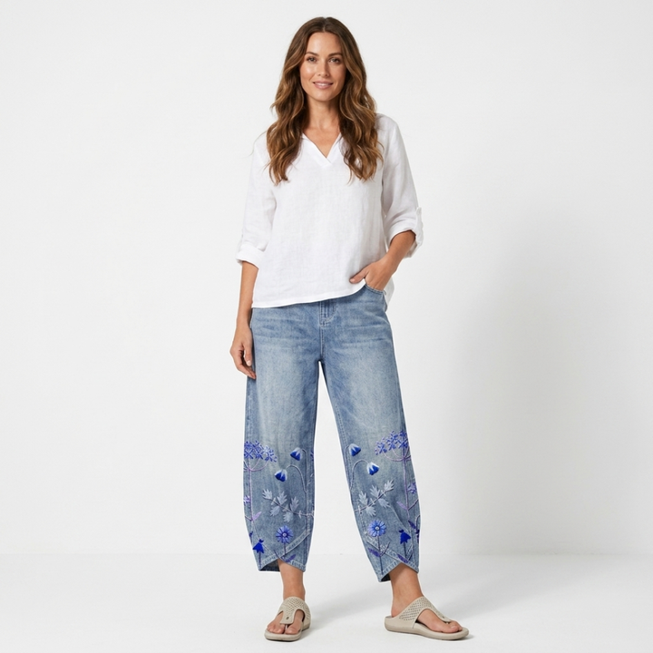 Felicia - Relaxed pants with embroidery