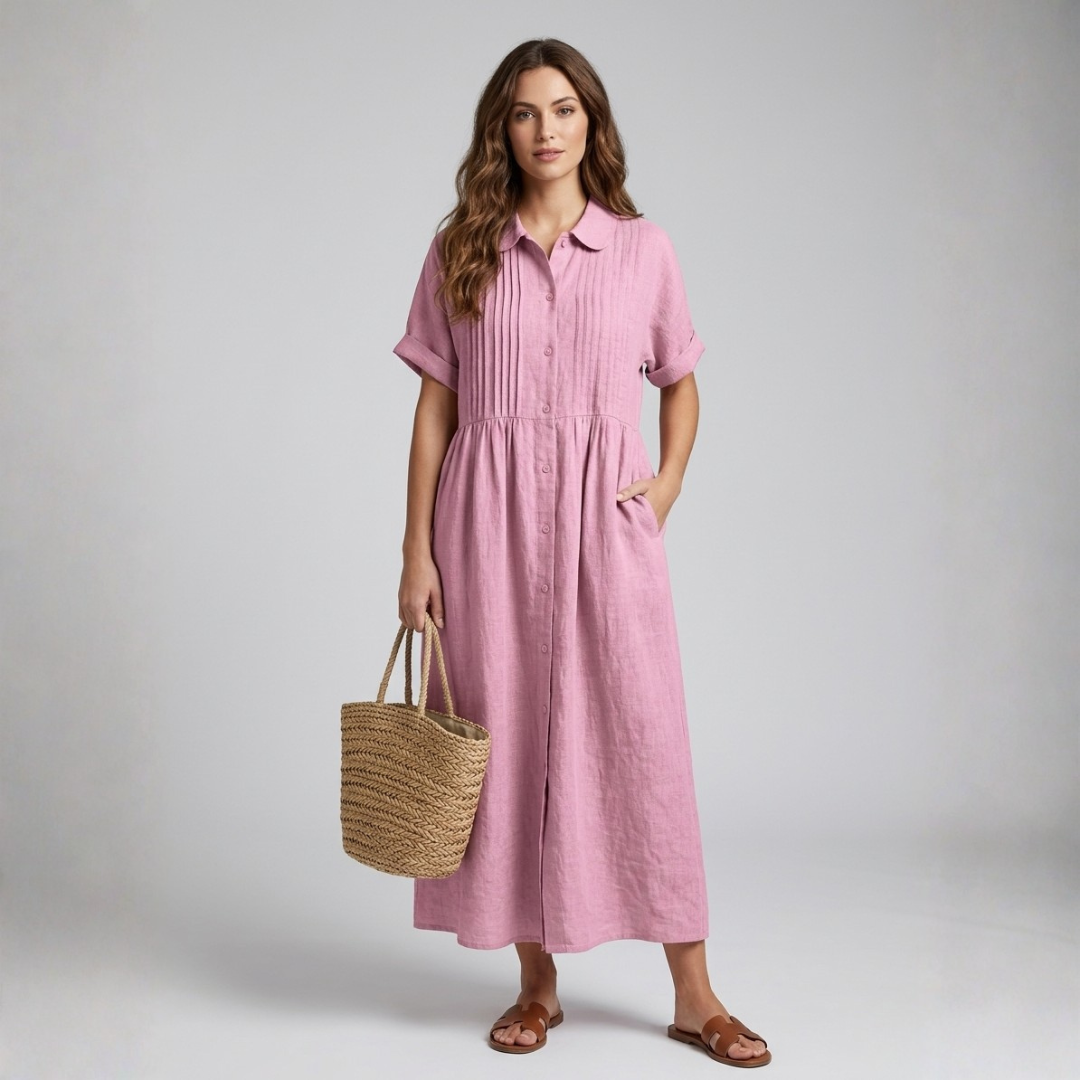 Róisín - Shirt Dress in Light Cotton