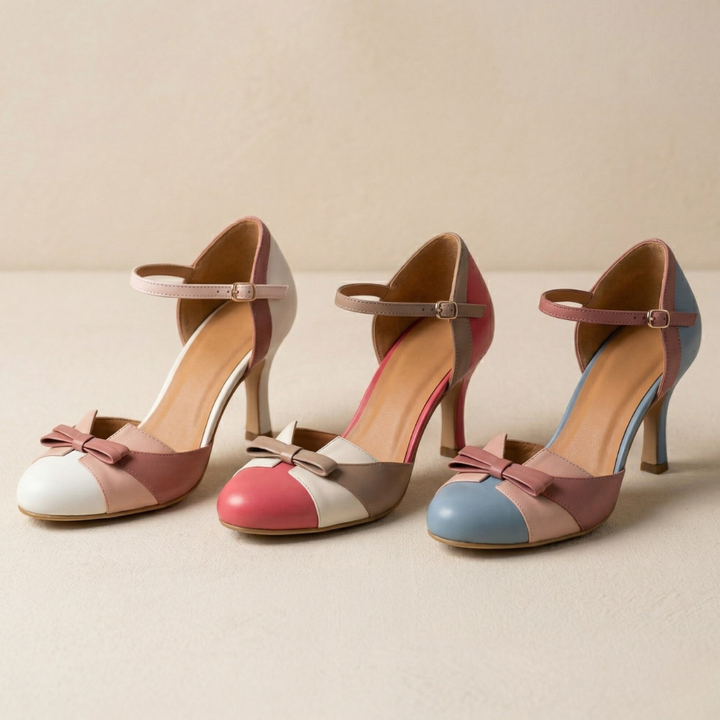 Aoife - Comfortable Leather Shoes with Heel
