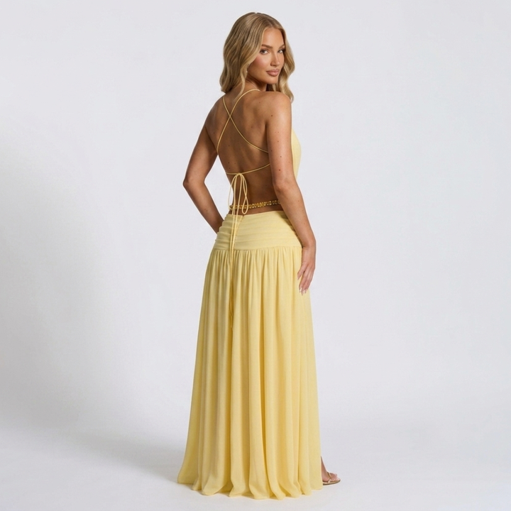 Róisín - Maxi Dress with Deep Neckline