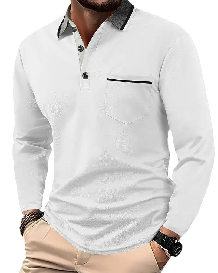 Conor | Classic Long-Sleeve Polo Shirt
