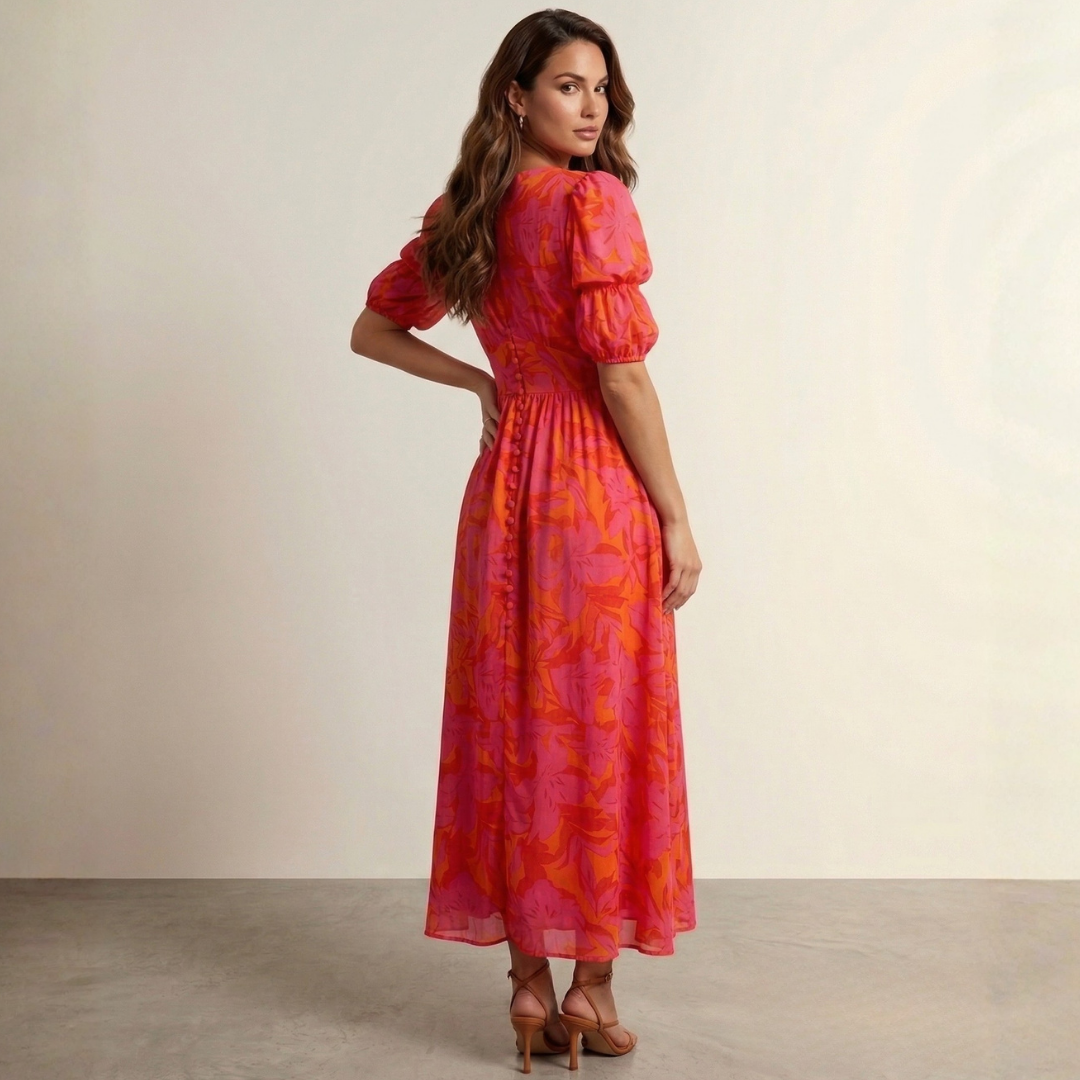 Clodagh - Maxi Dress with Deep Neckline