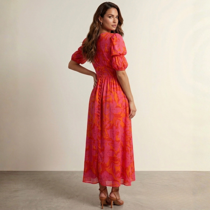 Clodagh - Maxi Dress with Deep Neckline