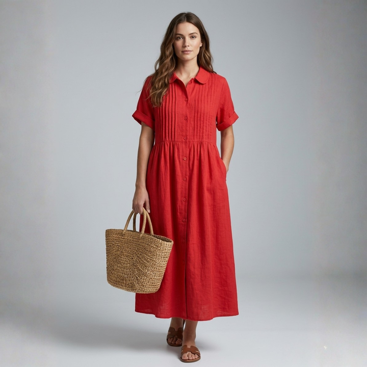 Róisín - Shirt Dress in Light Cotton