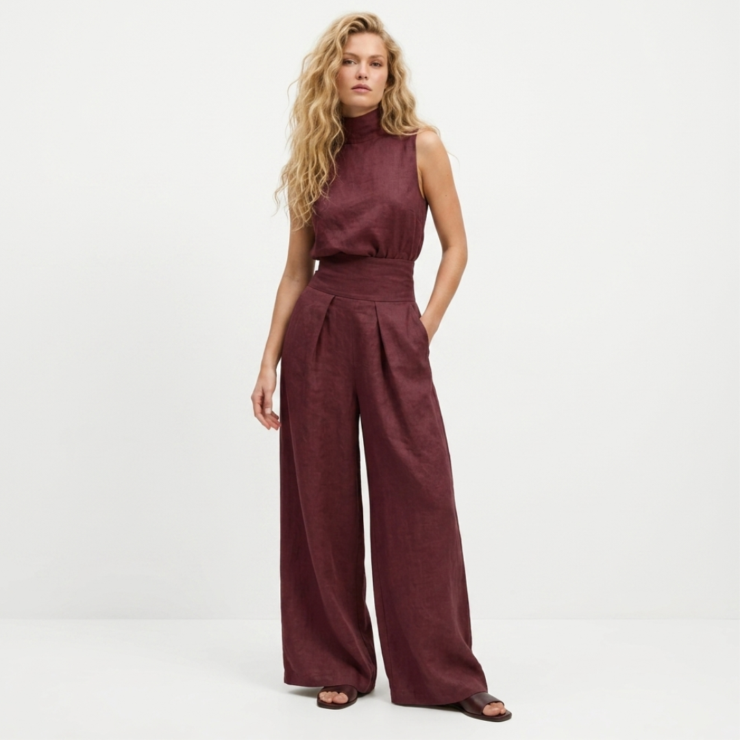 Rosalina - Sleeveless blouse set
