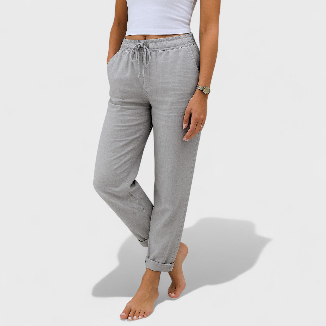 Clíona - Elastic Linen Pants