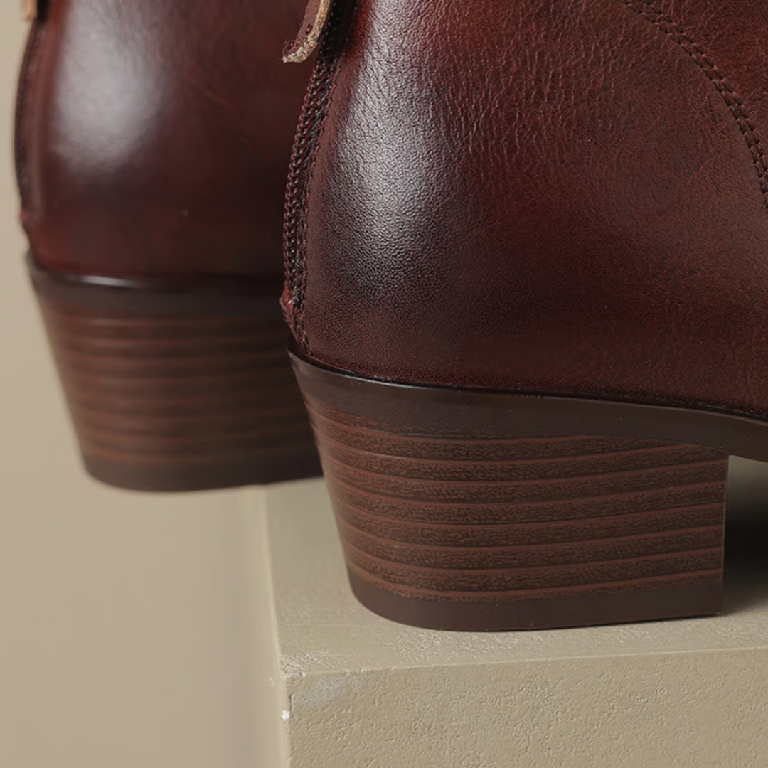 Deirdre - Elegant Ankle Boots with a Low Heel