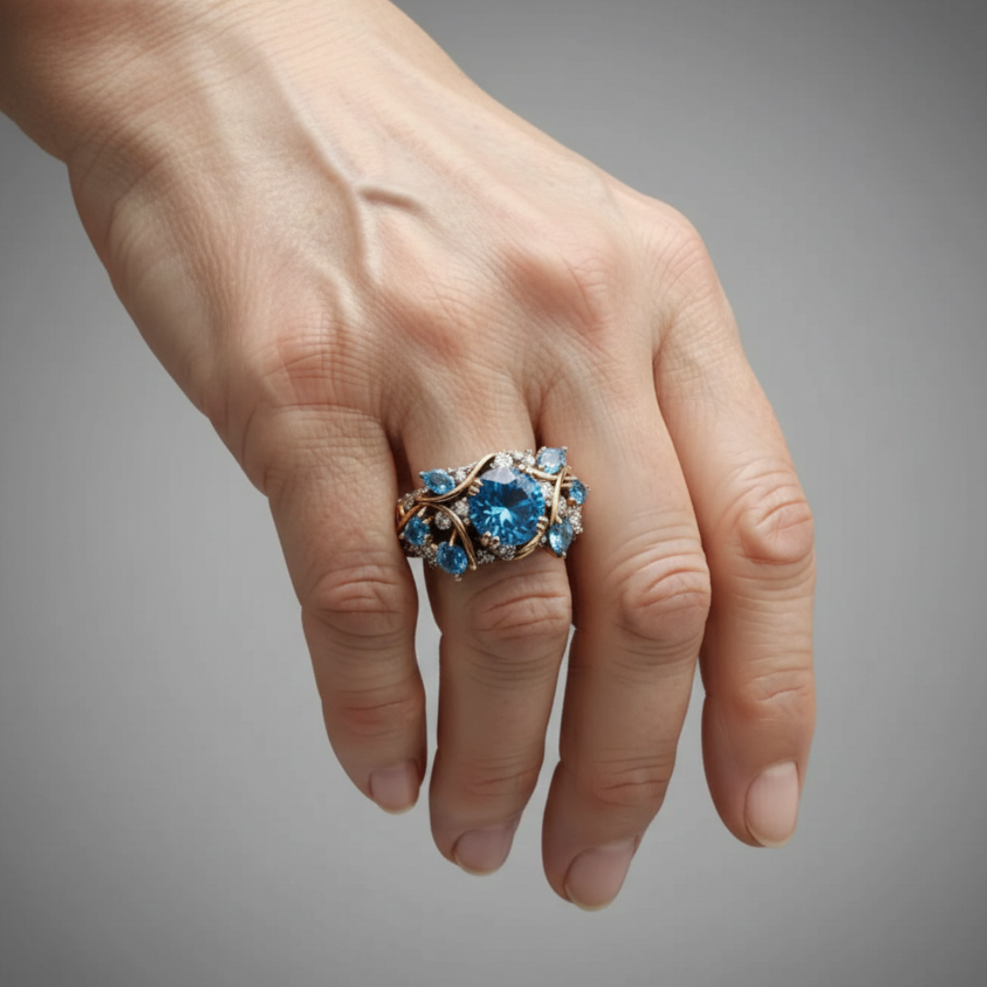 Sophia - Ring with blue stone