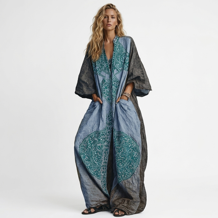 Freja - Jumpsuit with Vintage Print
