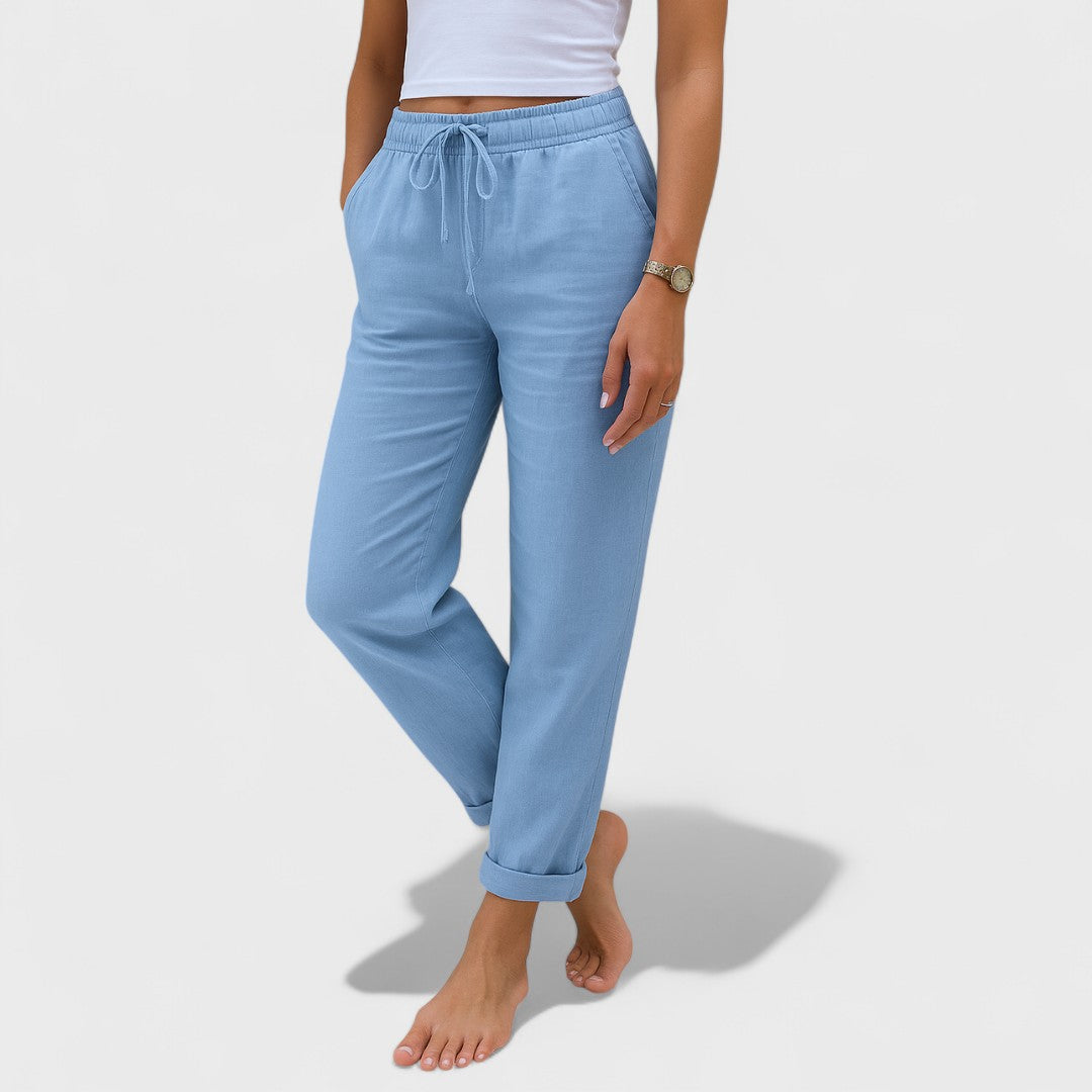 Clíona - Elastic Linen Pants