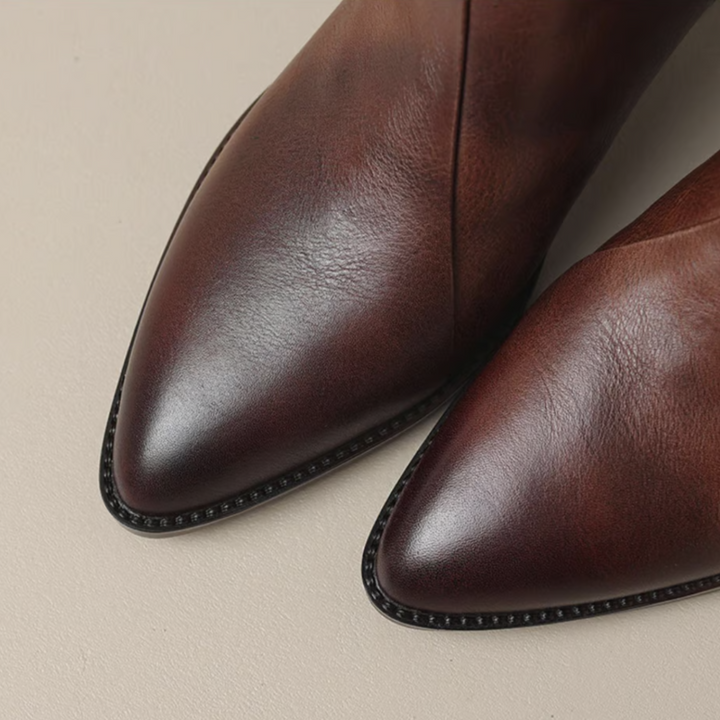 Deirdre - Elegant Ankle Boots with a Low Heel
