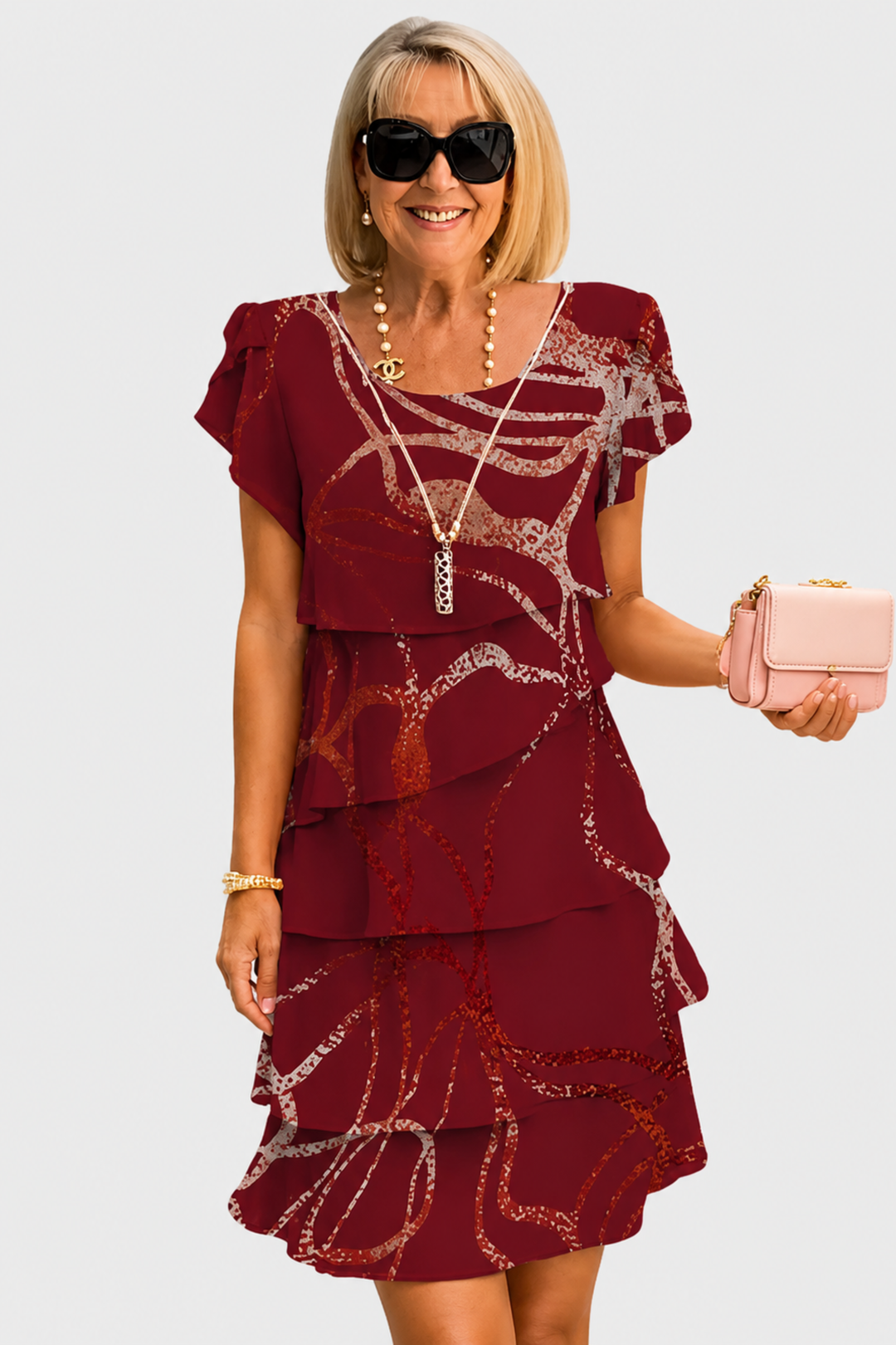Monika | Elegant dress with ruffles