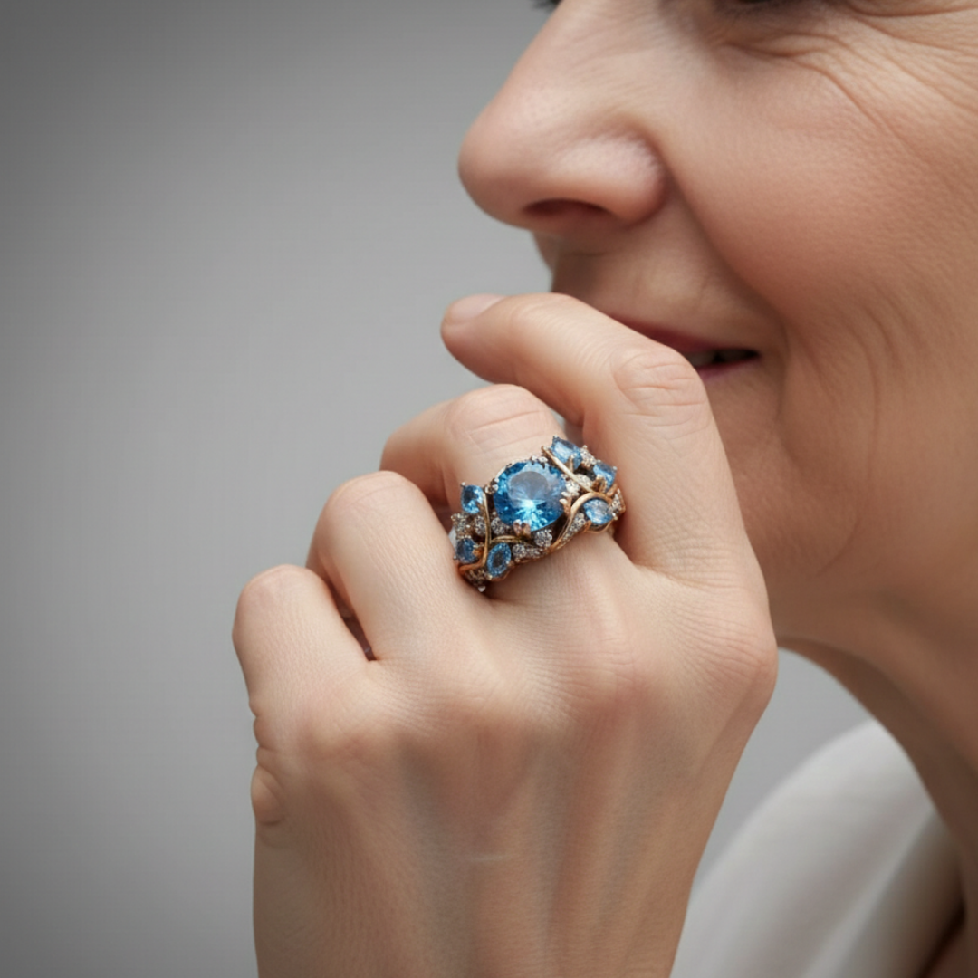 Sophia - Ring with blue stone