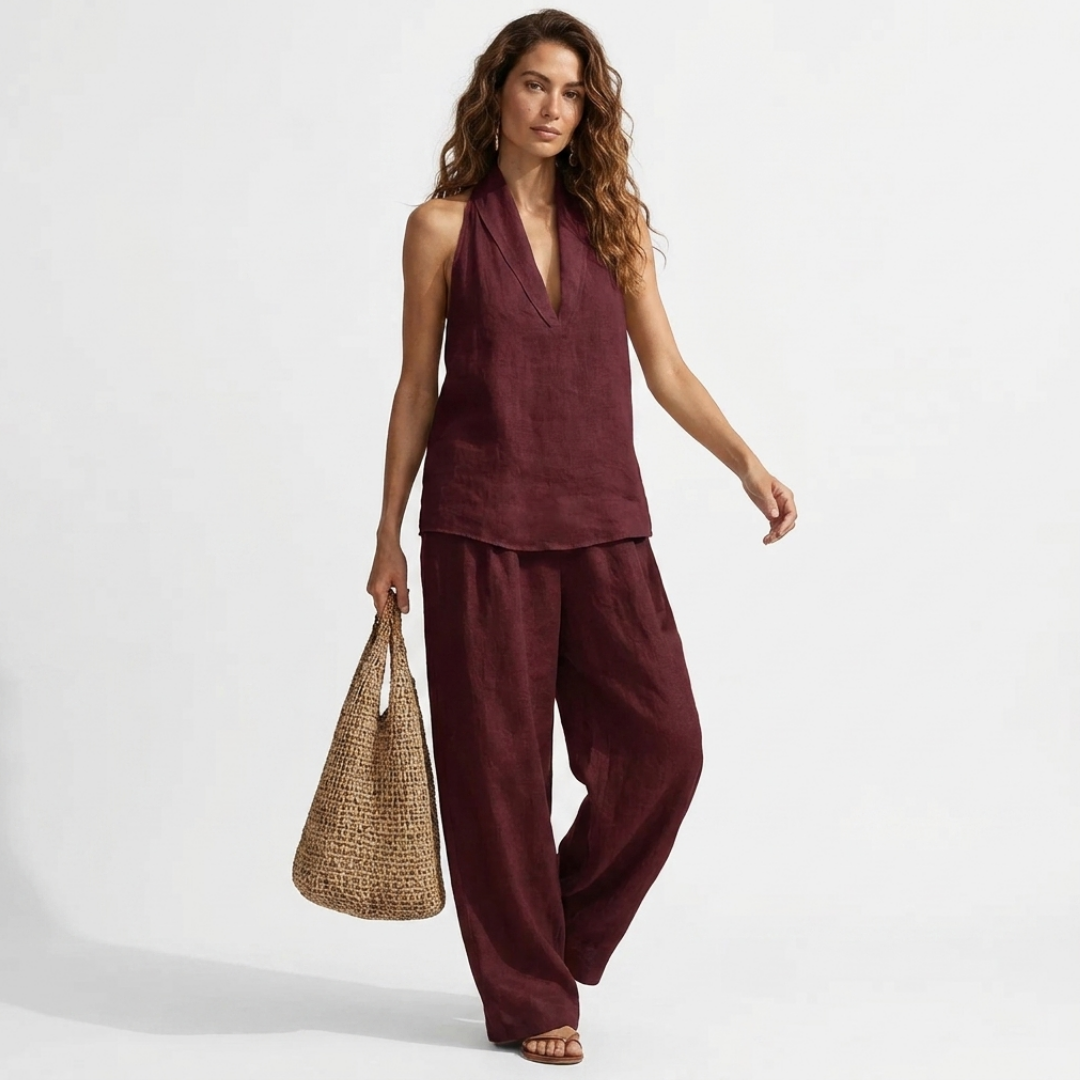 Eabha – Two-Piece Set with V-Neck