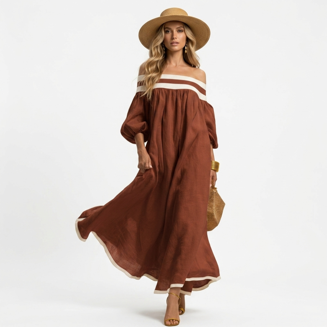Thea - Long dress with a comfortable cut