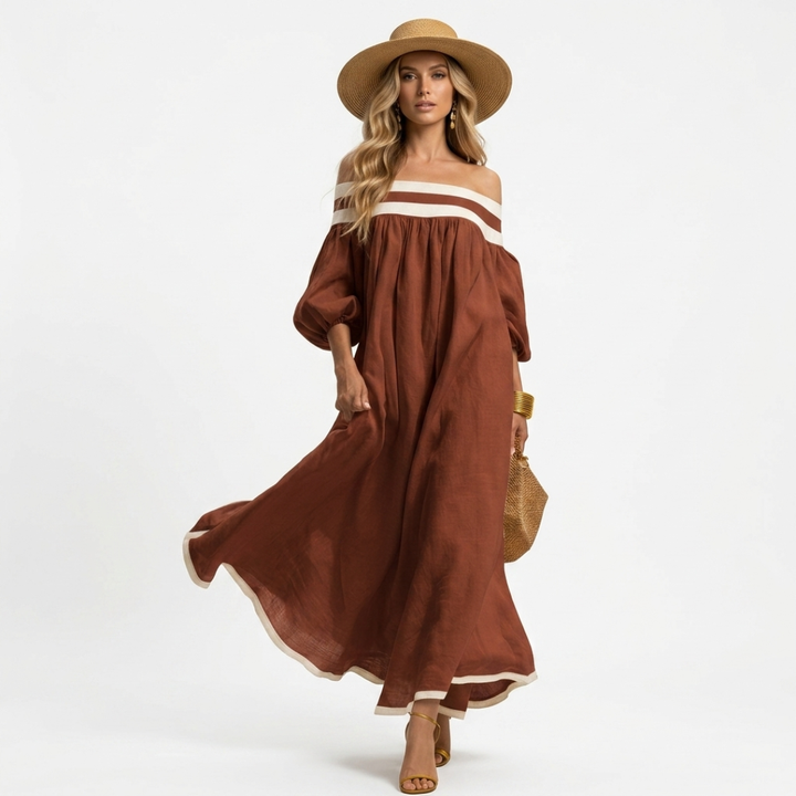Thea - Long dress with a comfortable cut