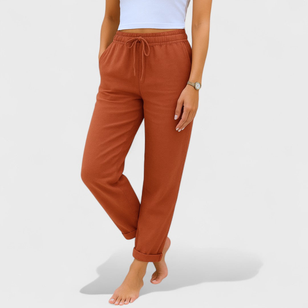 Clíona - Elastic Linen Pants