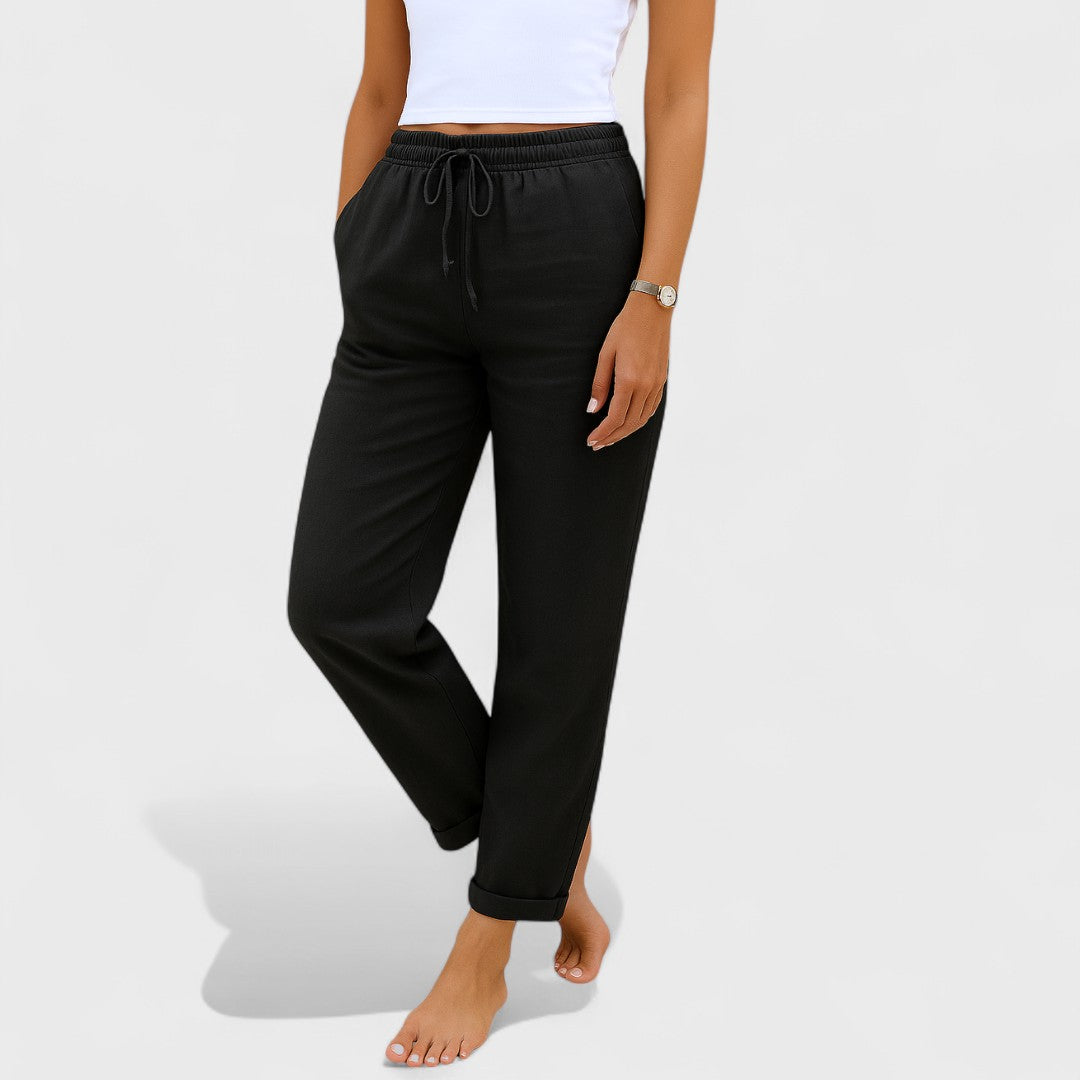 Clíona - Elastic Linen Pants