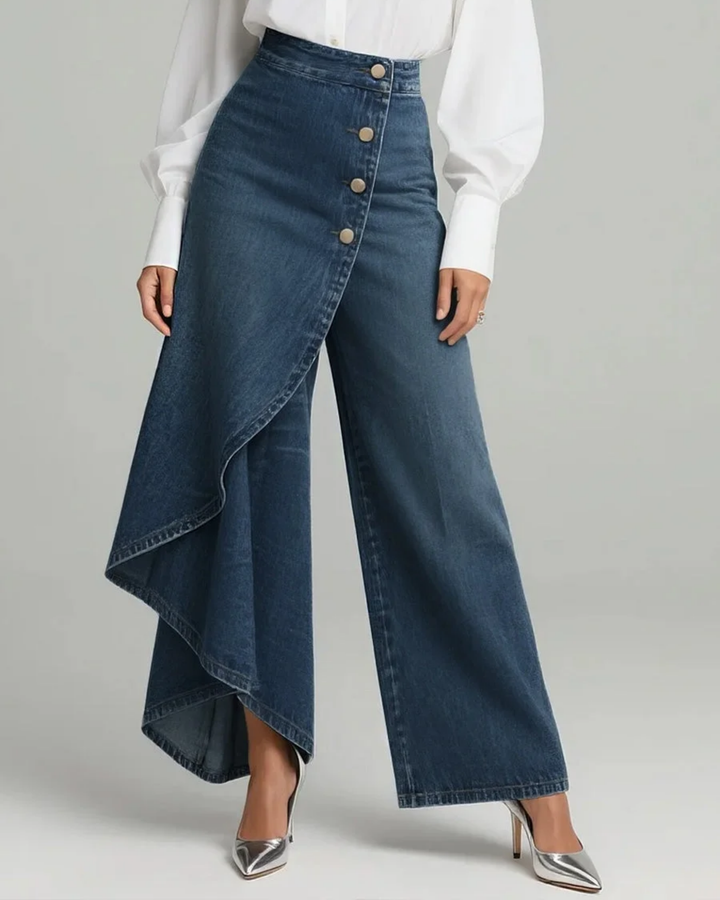 Órla™ | Denim Pants with Knot Detail