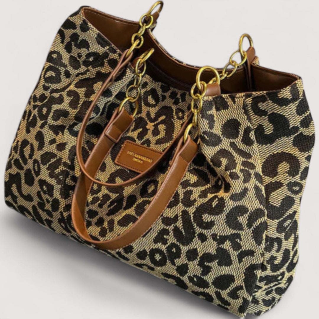Niamh | Shopper Bag with Leopard Print