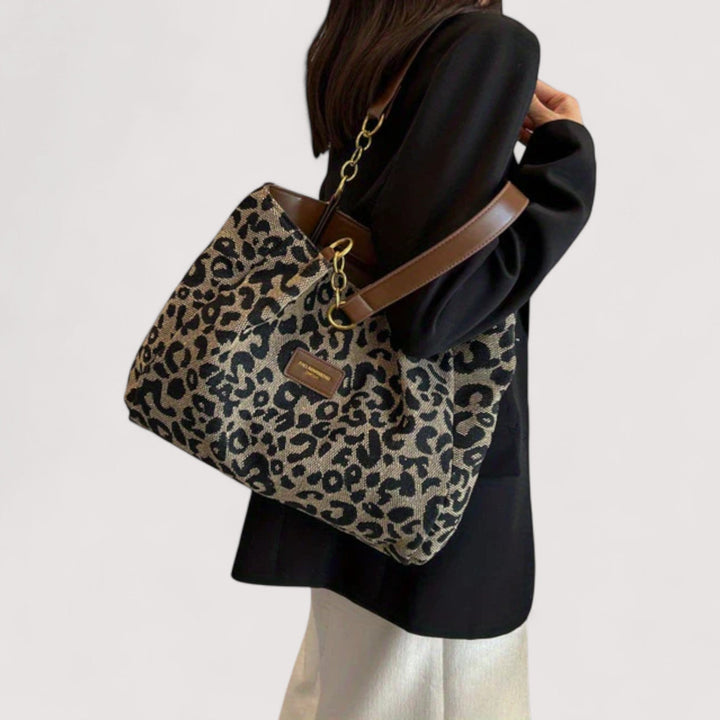 Niamh | Shopper Bag with Leopard Print